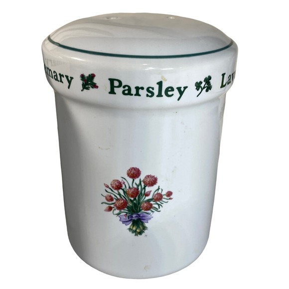 Holly Holderman Lakehouse Salt & Pepper Shakers Kitchen Herbal Design - Picture 8 of 11